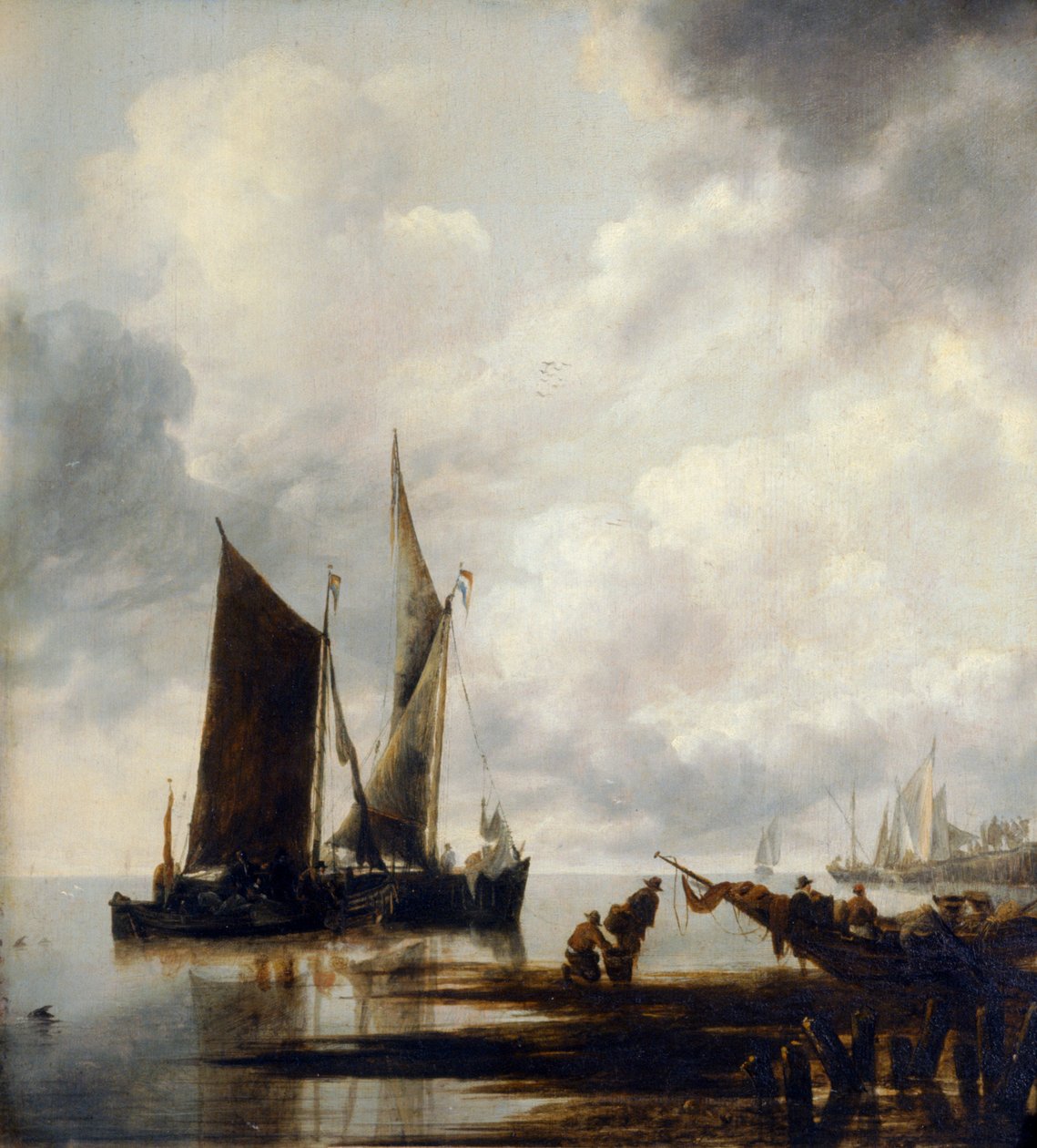 Sea Piece by Jan van de Capelle or Cappelle