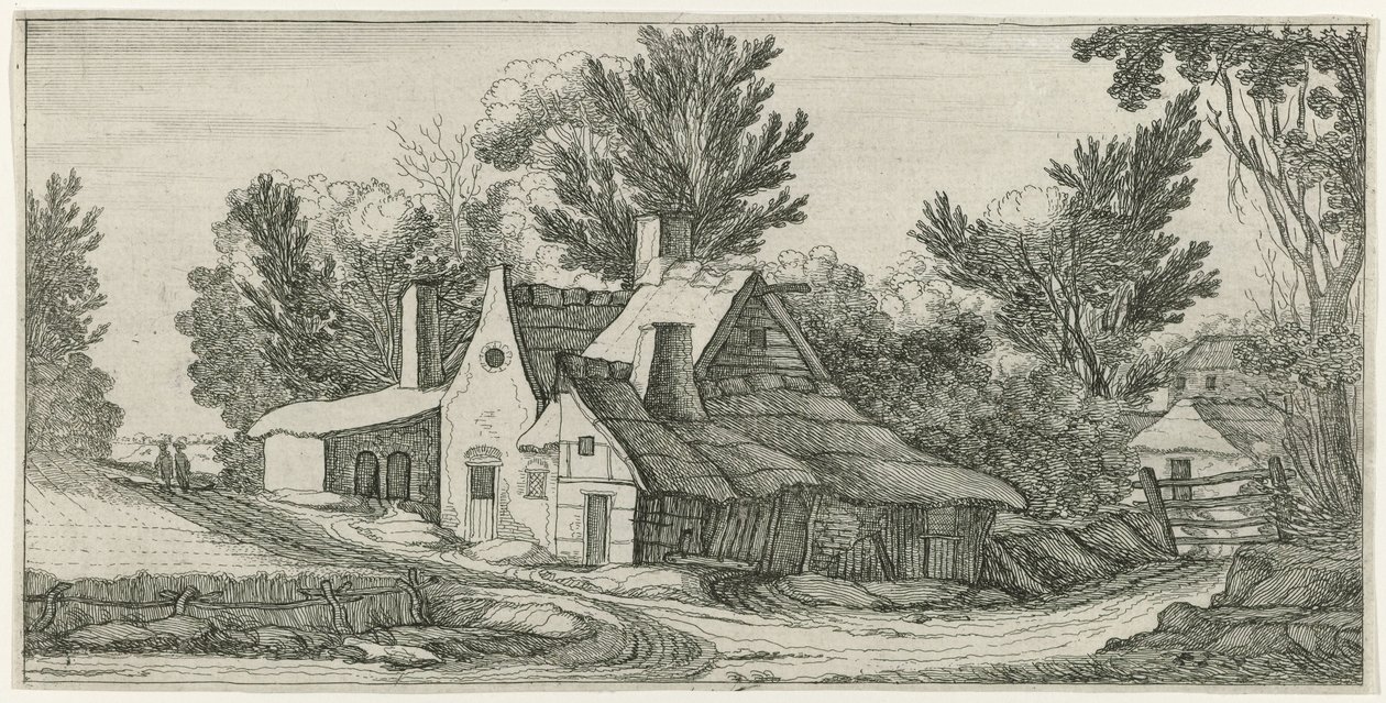 Landscape with Farms by Jan van de Velde (II) (manner of)