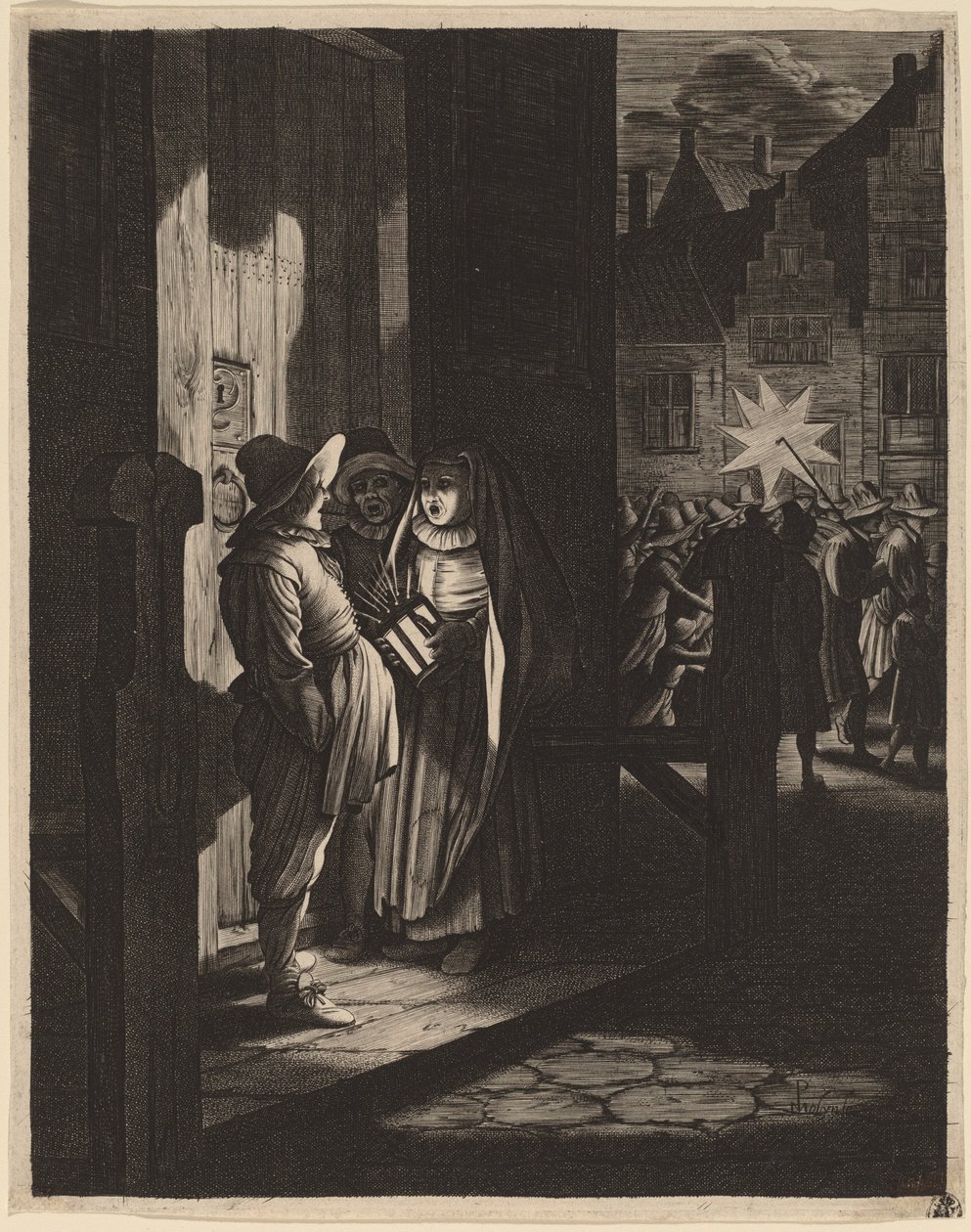 The Star of Kings, a Night Piece by Jan van de Velde II after Pieter Molijn