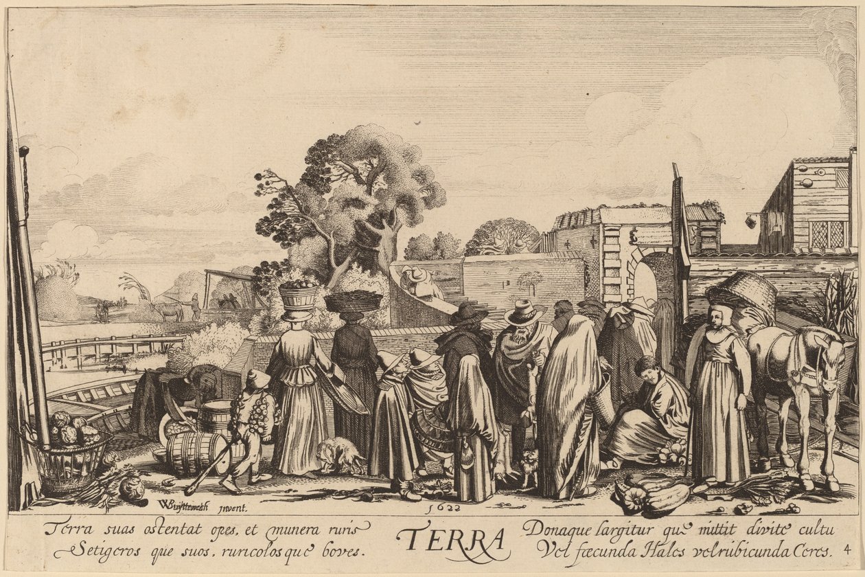 Earth by Jan van de Velde II after Willem Buytewech