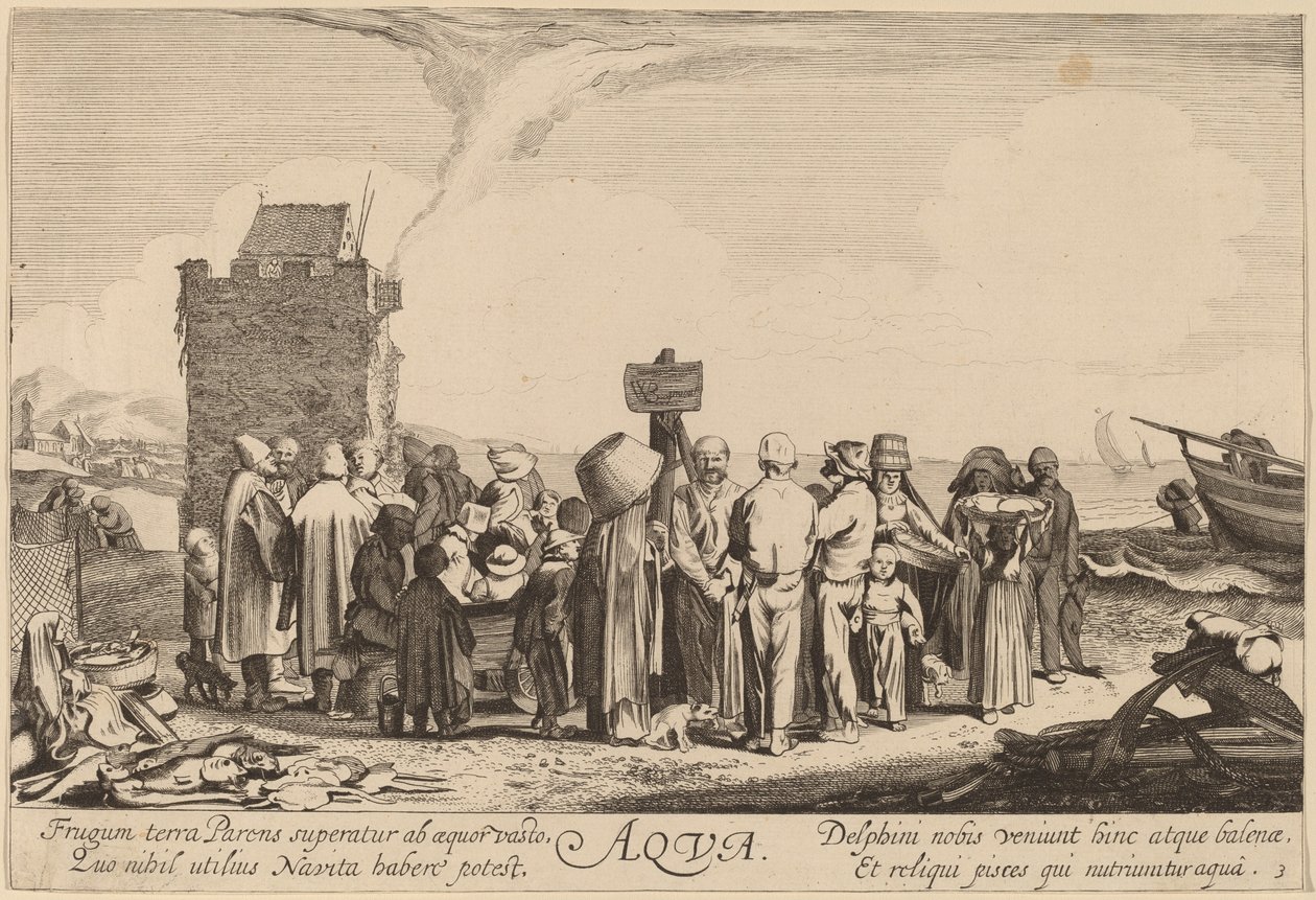 Water by Jan van de Velde II after Willem Buytewech