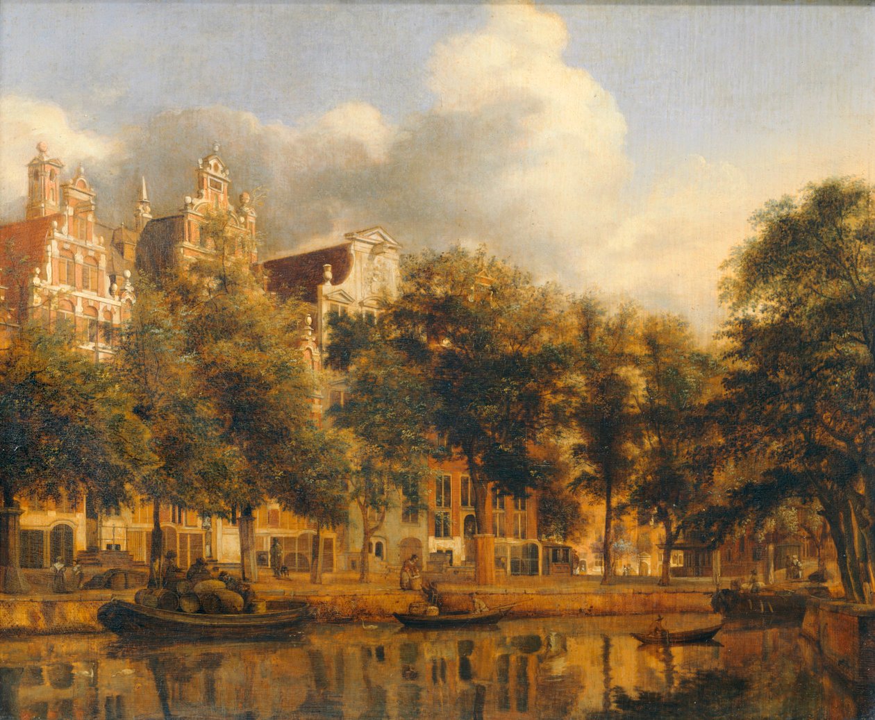 The Herengracht in Amsterdam, about 1668/1674 by Jan van der (manner of) Heyden