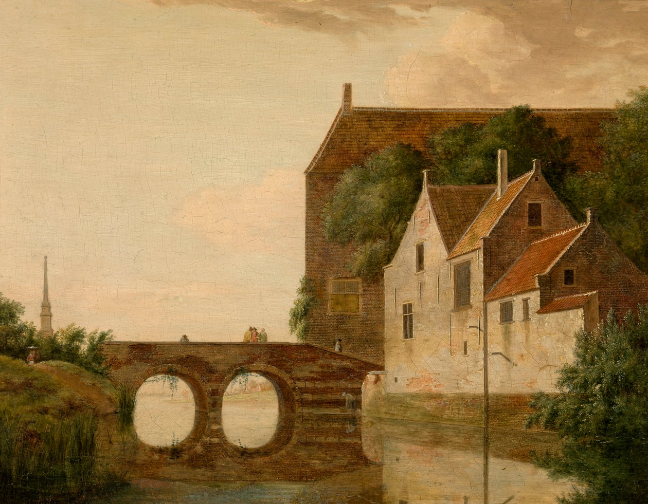 Bridge Over a River by Jan van der Heyden