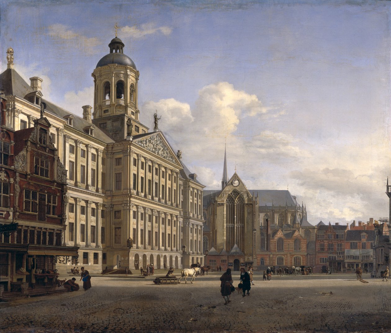 The New Town Hall, Amsterdam, 1668 by Jan van der Heyden
