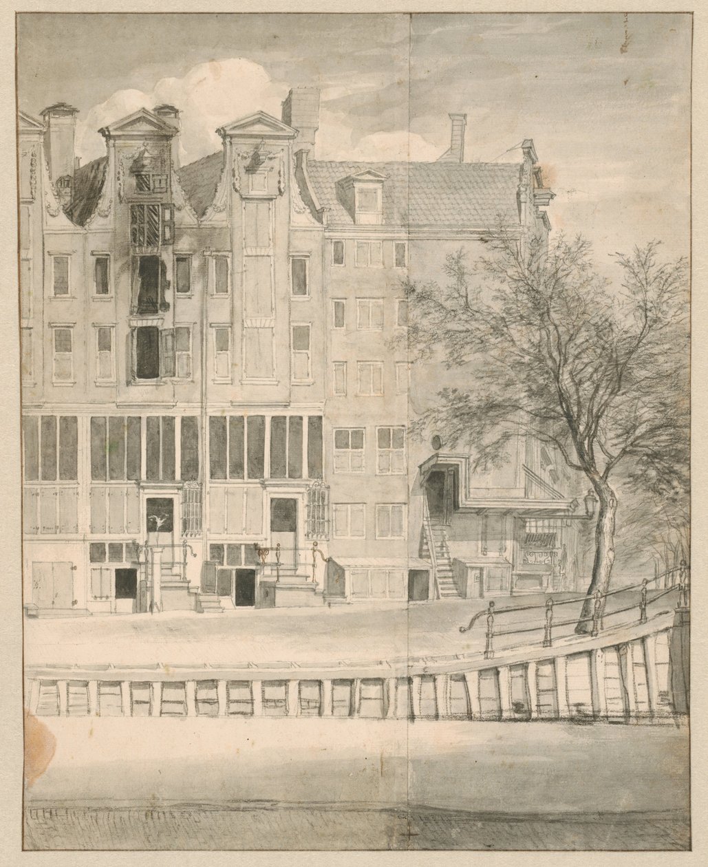Burned House on the Leidsegracht, 1684 by Jan van der Heyden
