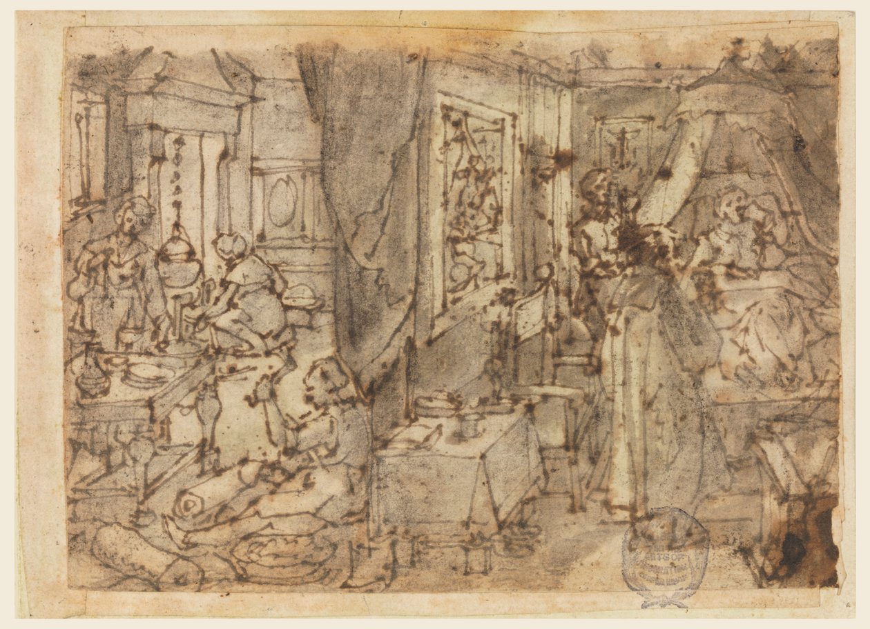 Discovery of Guaiacum as a Cure for Venereal Disease, Design for 
