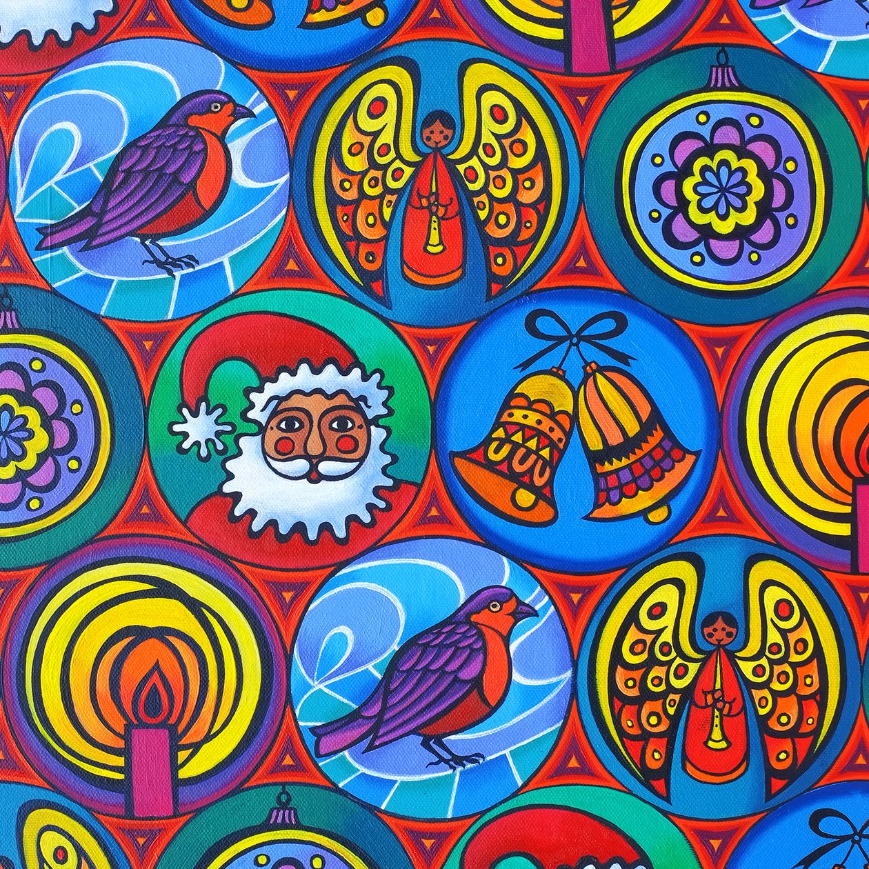 Christmas in Circles, 2015 by Jane Tattersfield
