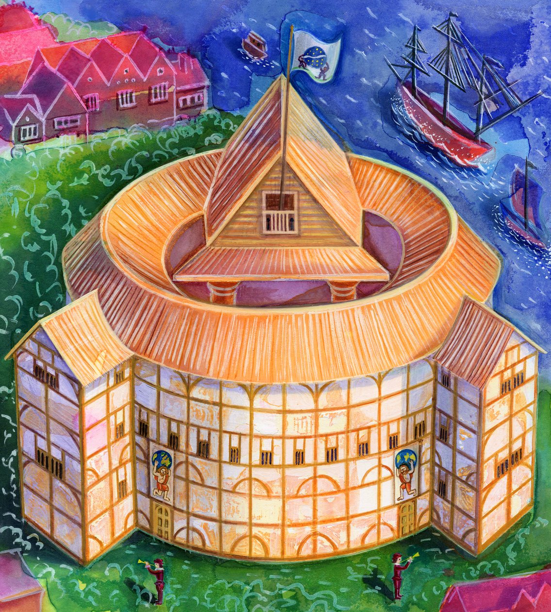 Shakespeares Globe Theatre, 2006 by Jane Tattersfield