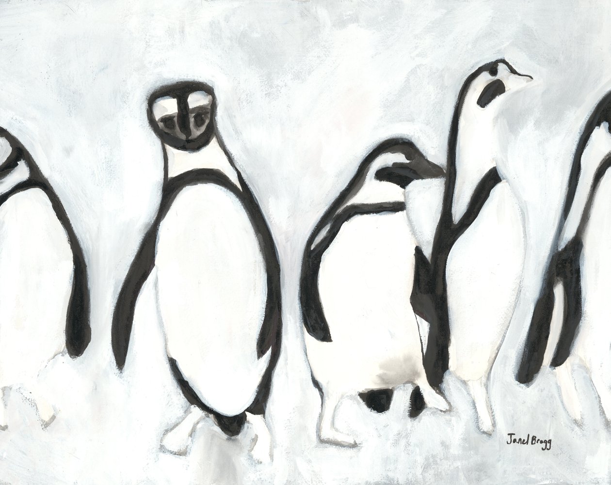 Penguins at Woodland Park Zoo, c.2021 by Janel Bragg