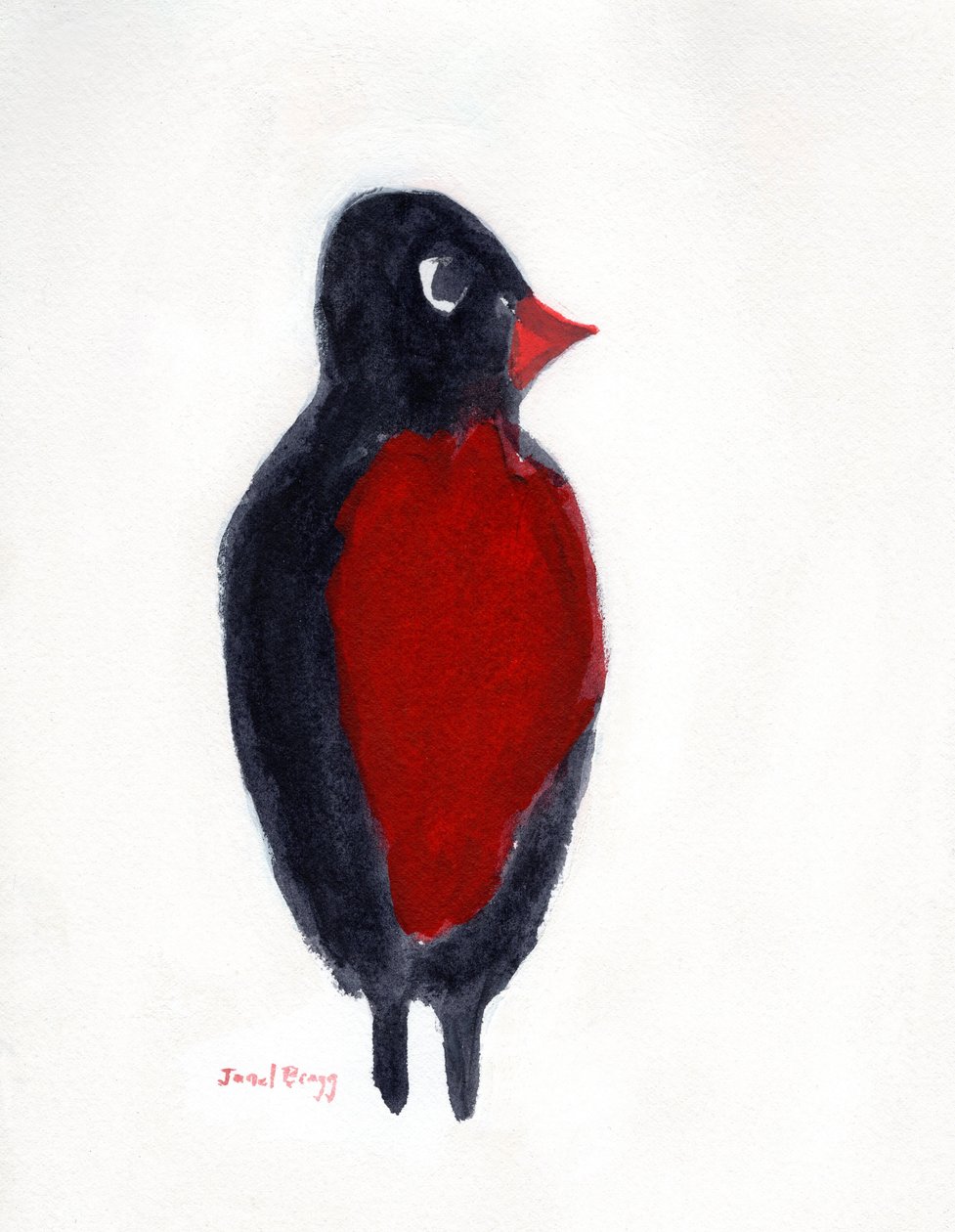 Robin Red Breast Hunting, c.2025 by Janel Bragg