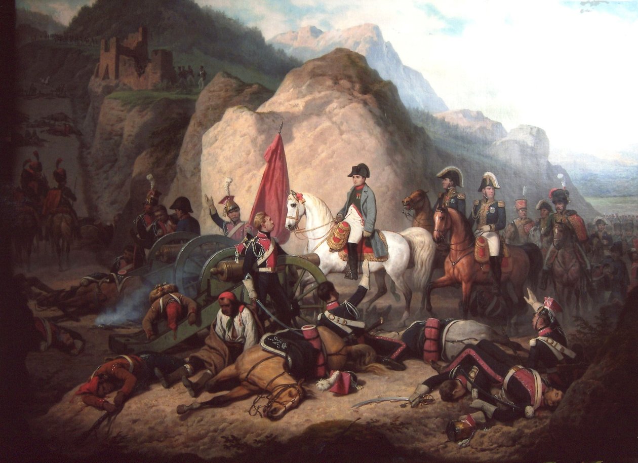 Napoleon in the Somosierra Gorge by January Suchodolski