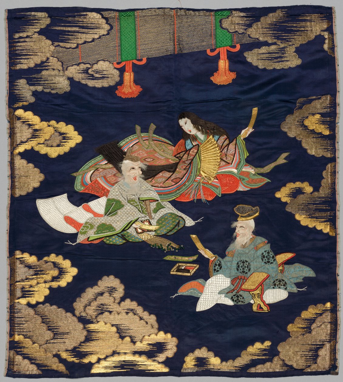Embroidered Fukusa by Japan, late 19th early 20th century