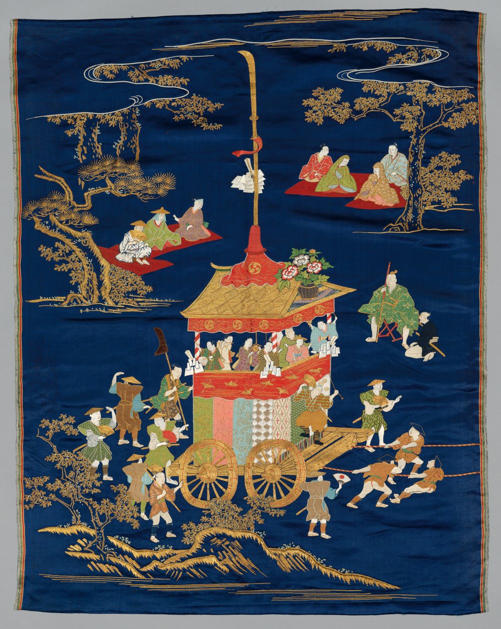 Embroidered Fukusa by Japan, late 19th early 20th century
