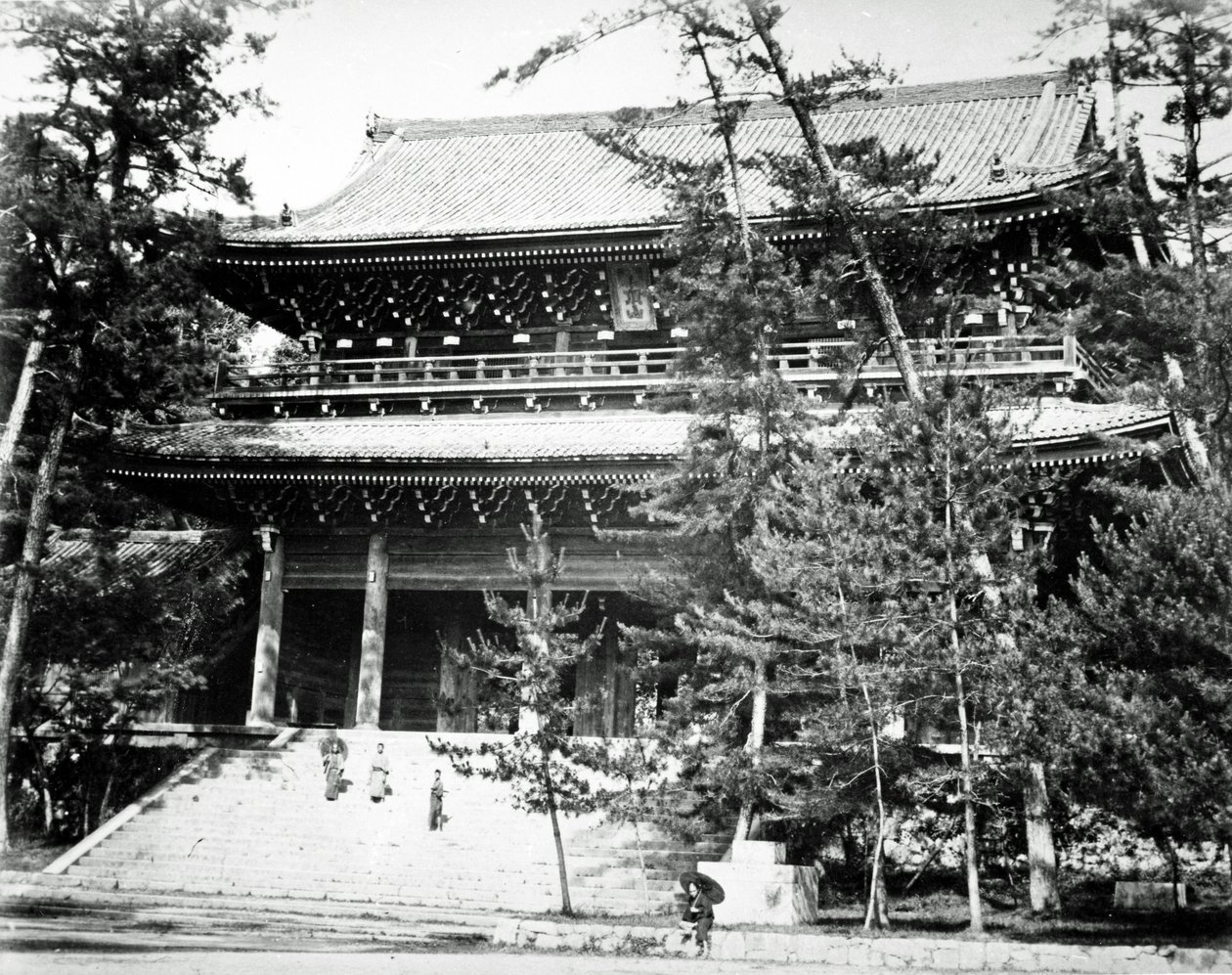 Main Gate to Chion-in Temple, Japan by Japanese Photographer
