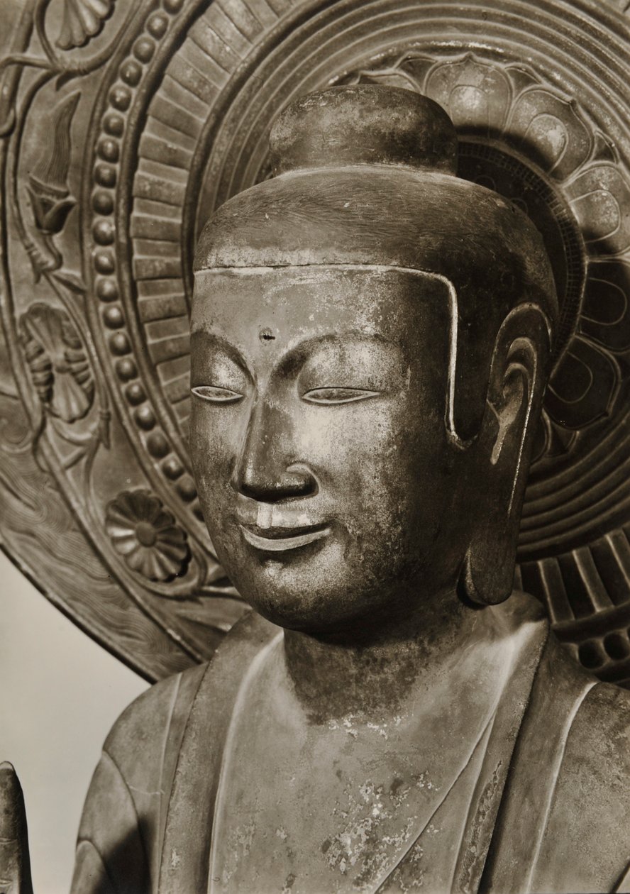 Yakushi Buddha, Nara, Japan, 1950 by Japanese Photographer