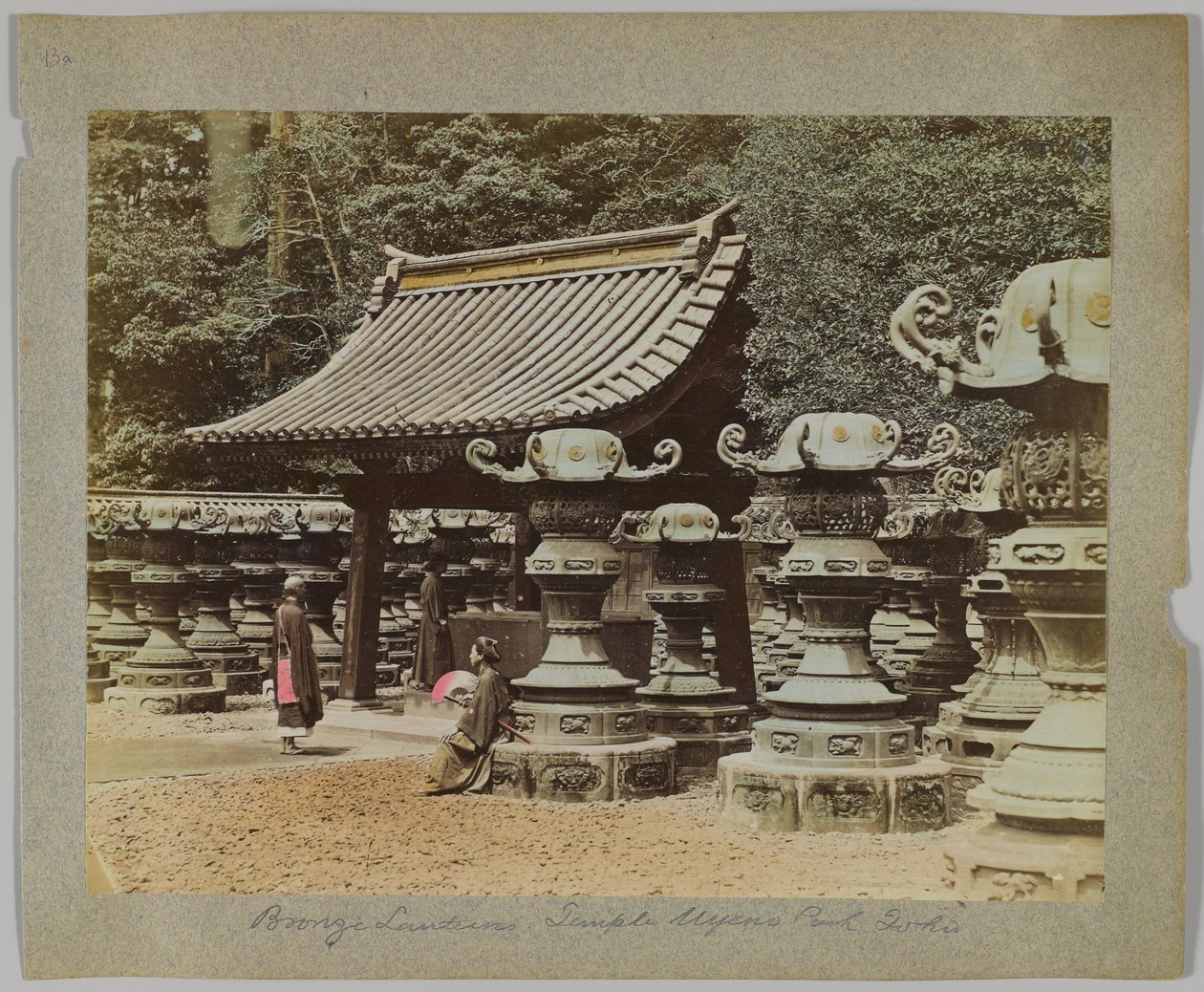 Bronze Lanterns outside the Temple at Uyeno Park, Tokyo, Japan by Japanese Photographer