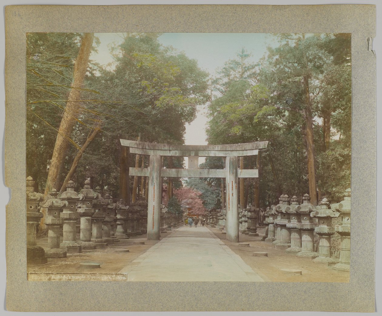 Entrance to a Temple in Uyeno Park, Tokyo, Japan by Japanese Photographer
