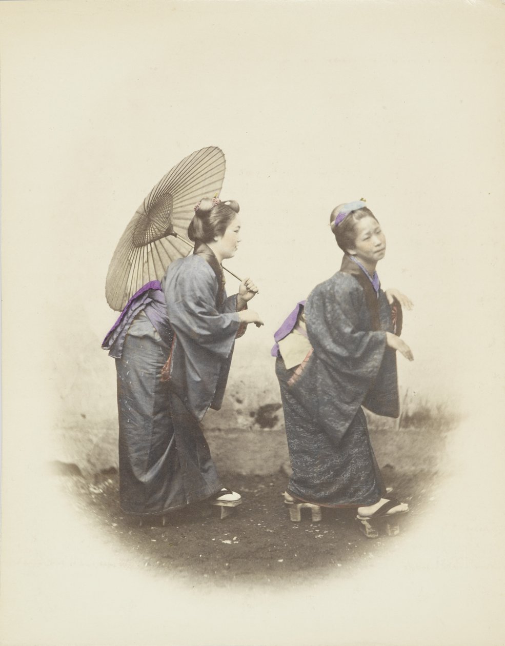 Japanese women in traditional dress by Japanese Photographer