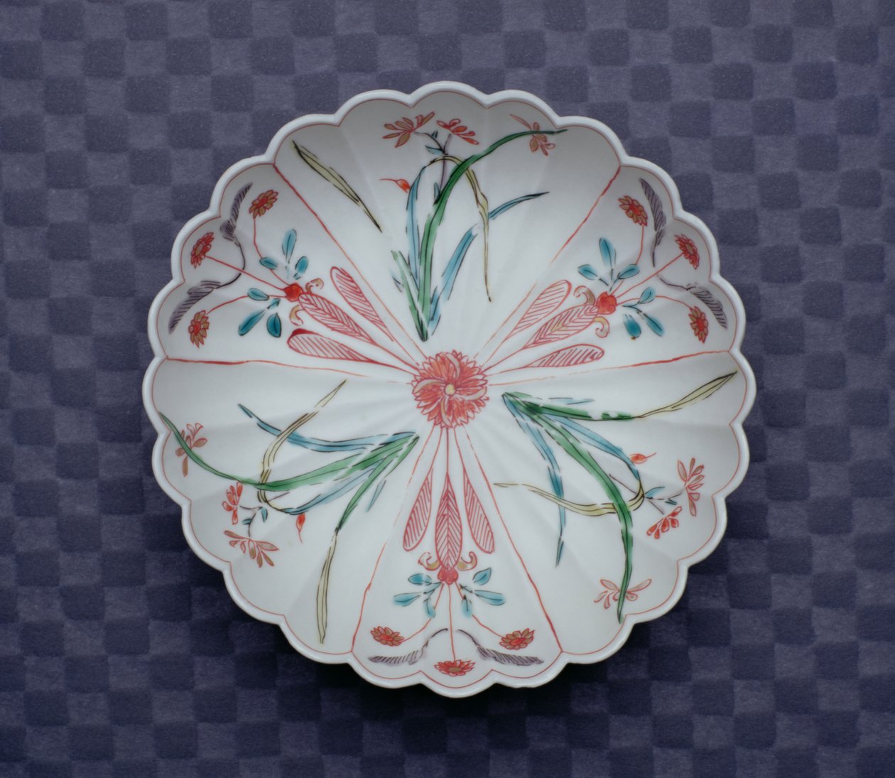 Arita Chrysanthemum Shaped Bowl, late 17th century by Japanese School