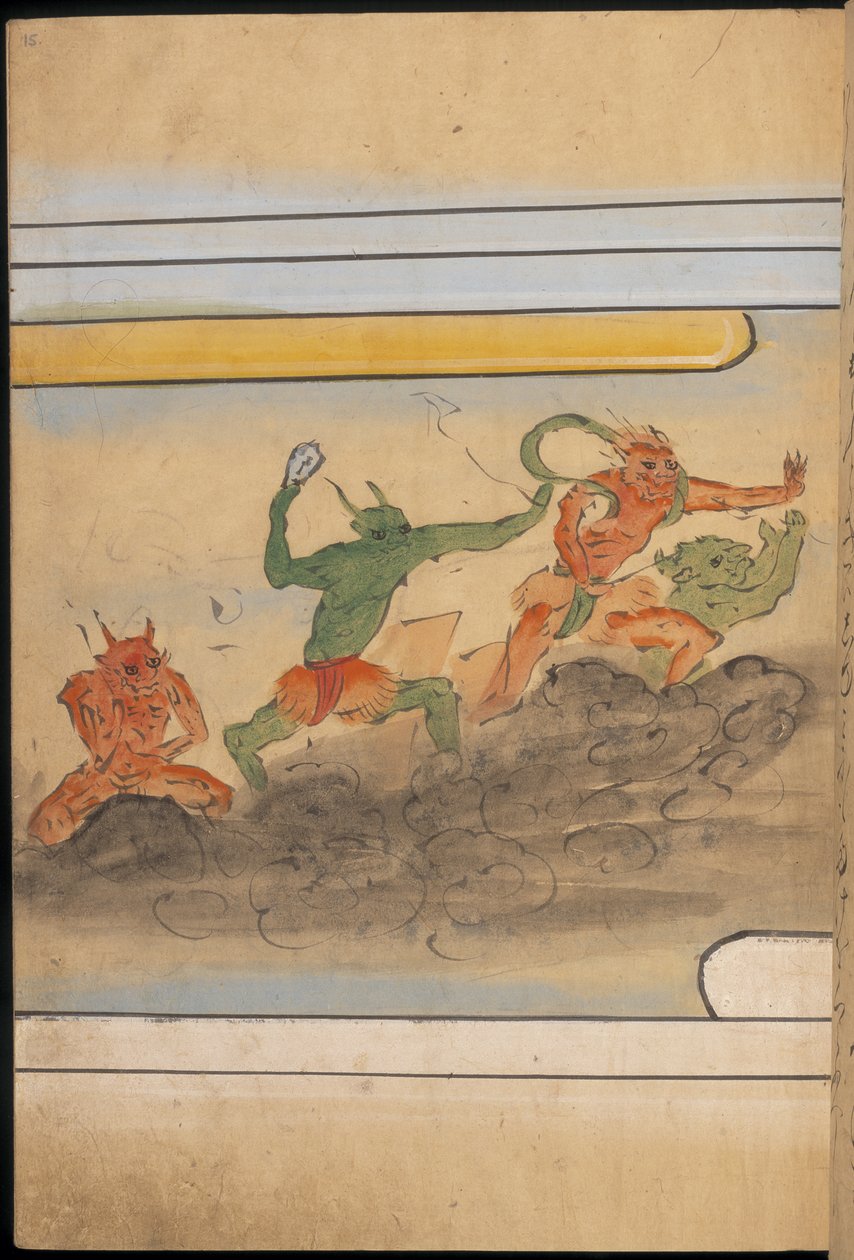 Armed goblins, illustration from the 