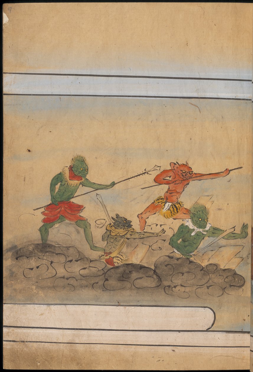 Armed goblins, illustration from the 