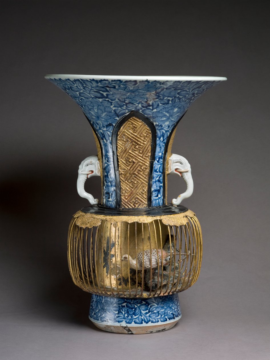 Birdcage vase, c.1720 by Japanese School