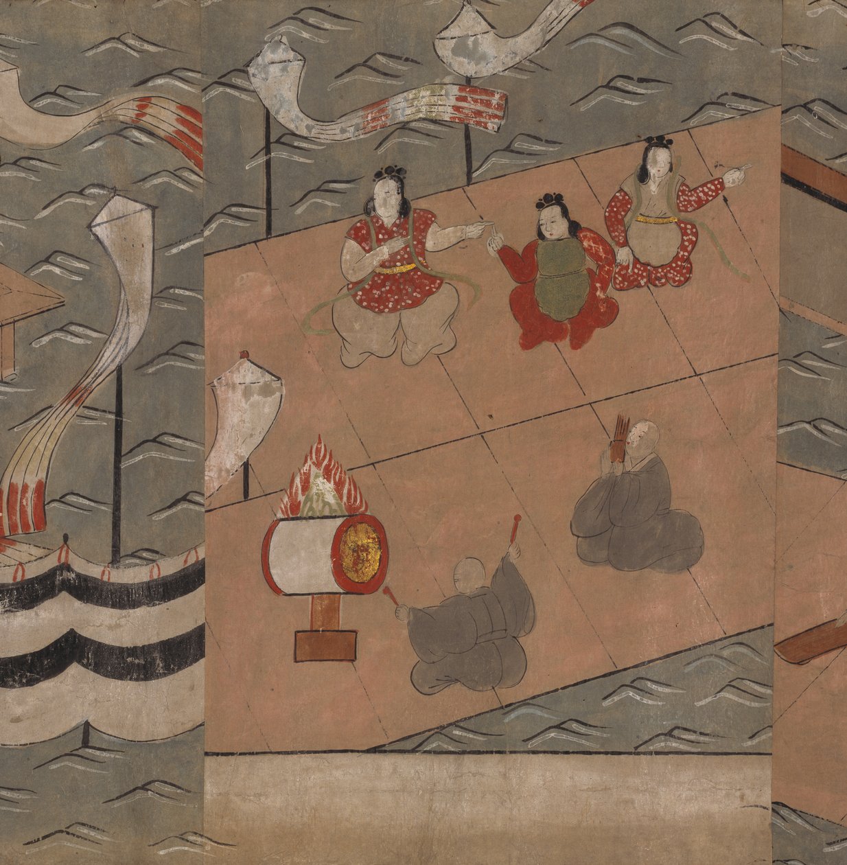 Chinese musicians, illustration from the 