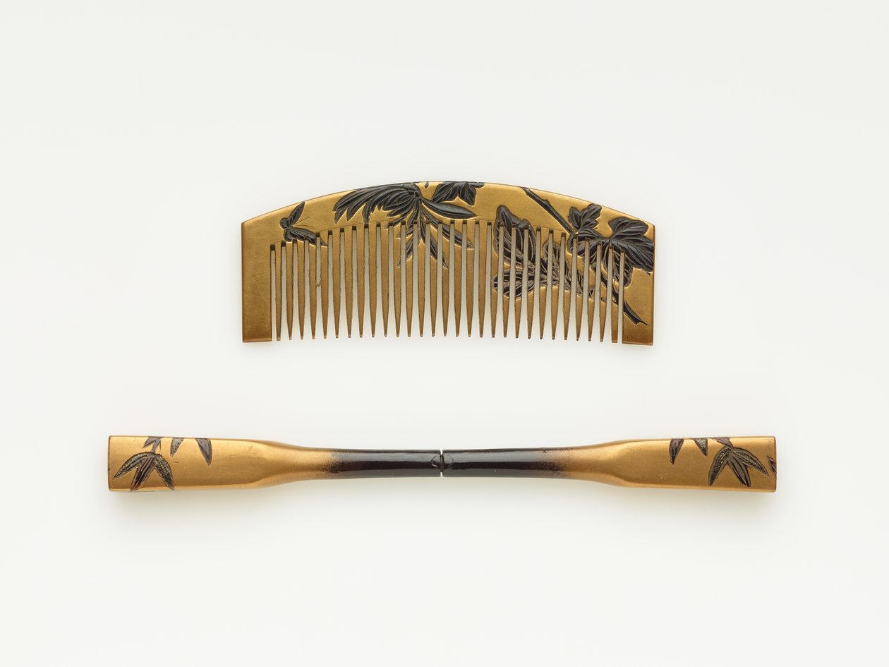 Comb and hairpin, late 19th-early 20th century by Japanese School