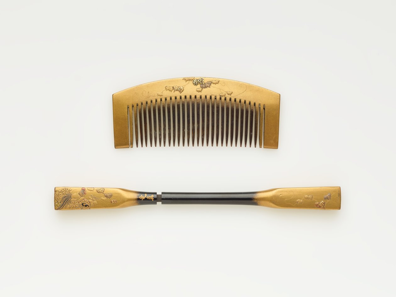 Comb and hairpin, mid 19th-early 20th century by Japanese School