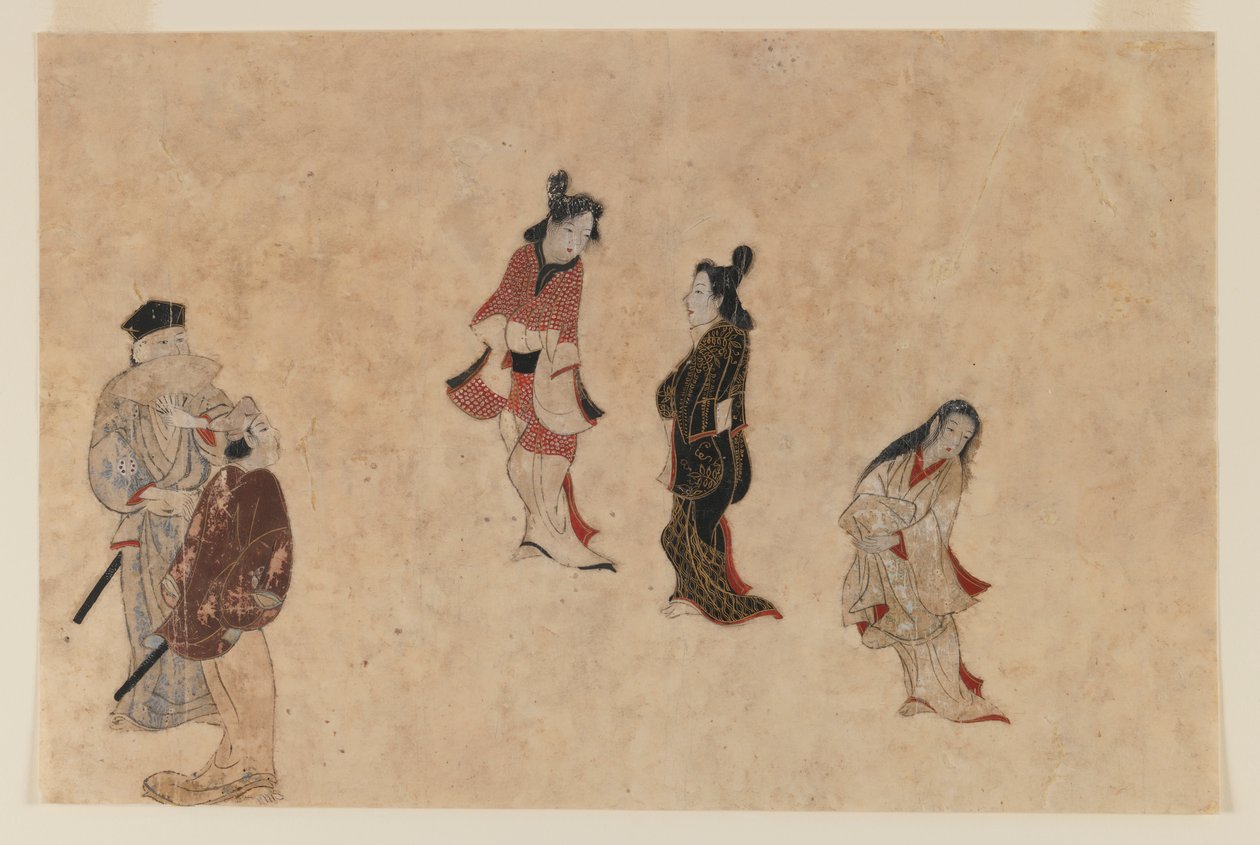 Early Ukiyo-e painting by Japanese School