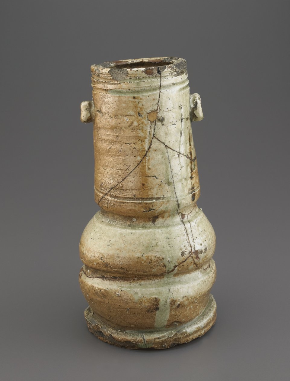 Flower vase with two lugs, Mie prefecture, Momoyama period, early 17th century by Japanese School