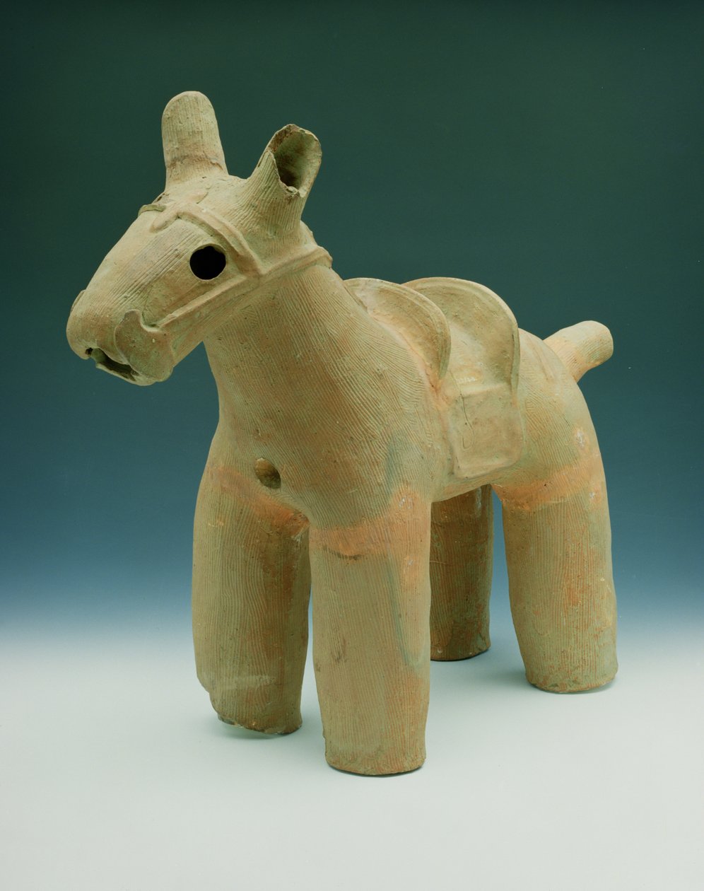 Haniwa Horse, found placed around Funuli, Boshu province, Osato district, Dolmen period by Japanese School