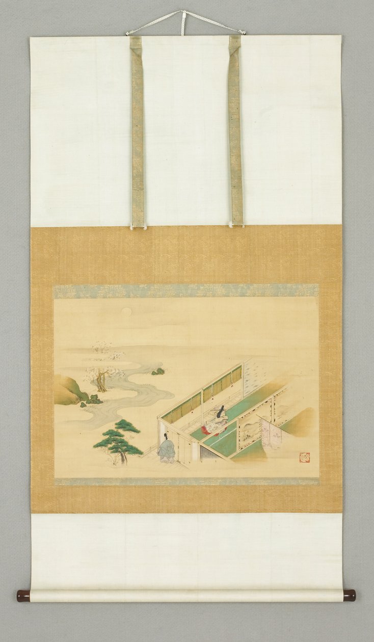 House in landscape, early 18th century by Japanese School