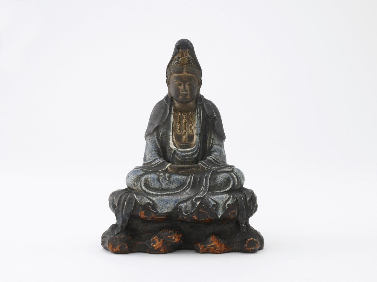 Image of seated Kannon, Kyoto, Edo period or Meiji era by Japanese School