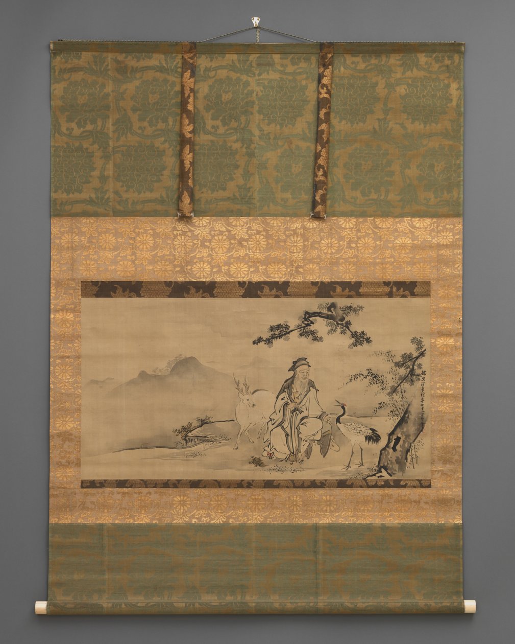 Jurojin and Deer by Japanese School