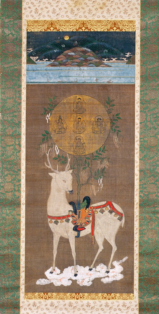 Kasuga Deer with Mandala, Muromachi period (1392-1573) by Japanese School