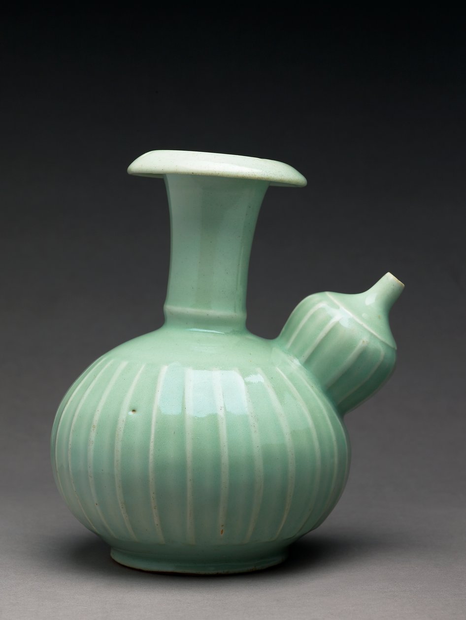 Kendi with Moulded Decoration, Arita Kiln-sites by Japanese School