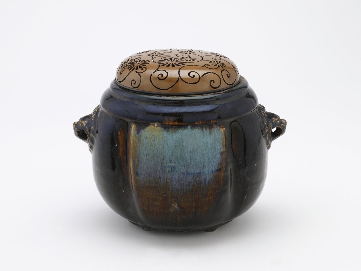 Live-coal container or incense burner, Seto, Edo period by Japanese School