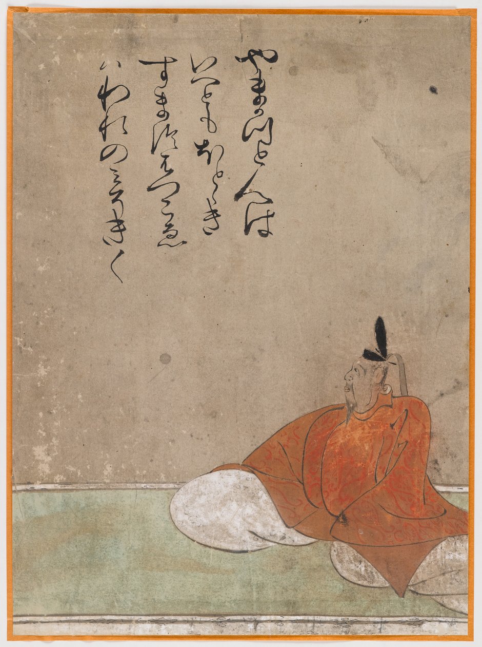 One of the Sanjurokkasen, album leaf by Japanese School