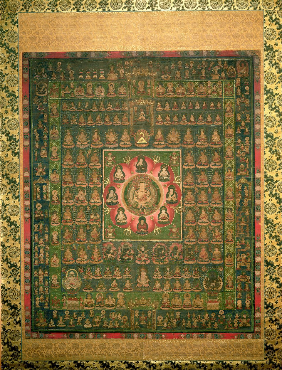Taizo-kai Mandara, Kamakara period by Japanese School