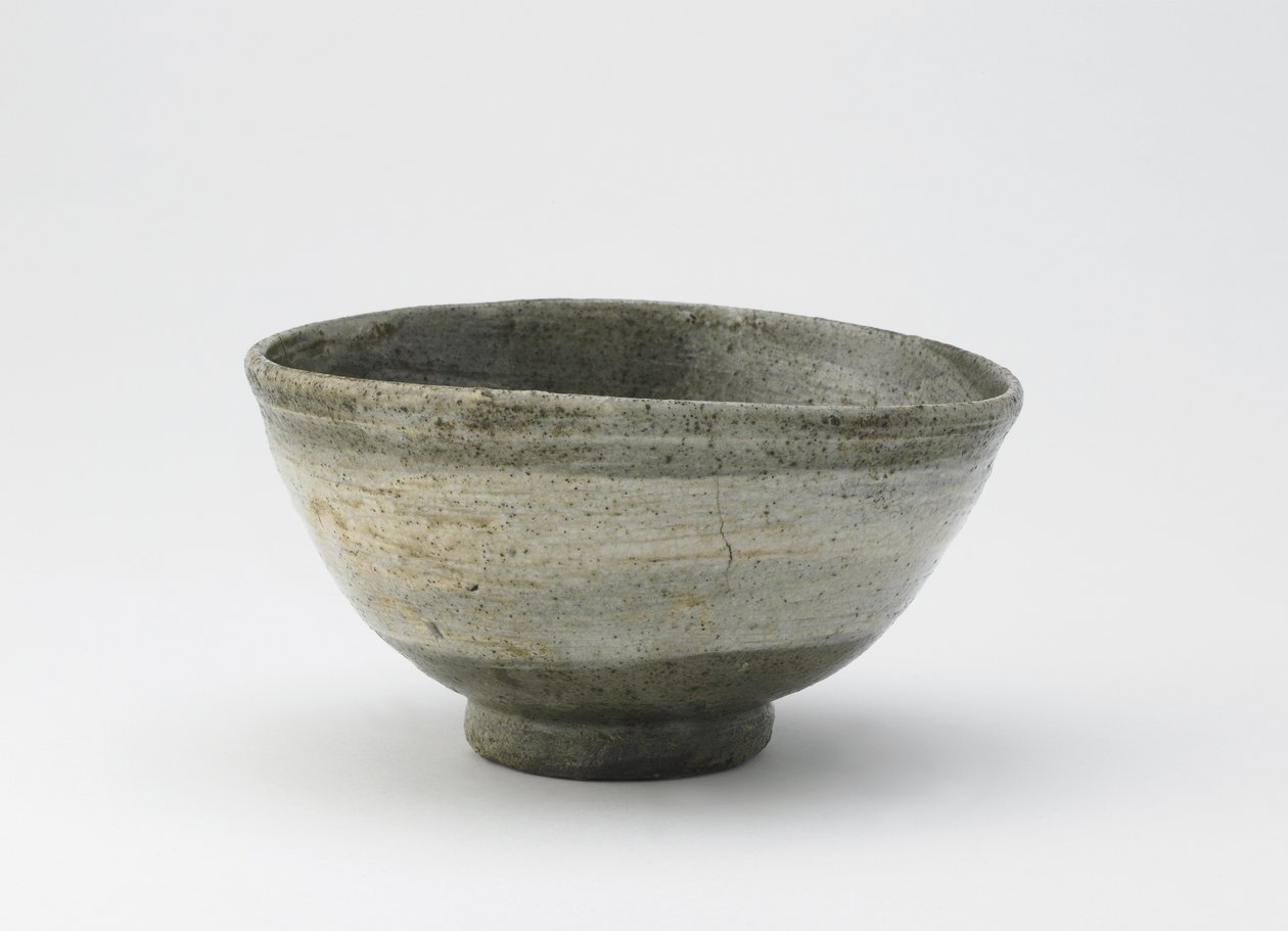 Tea bowl, hakeme type, Edo period, 18th-mid 19th century by Japanese School