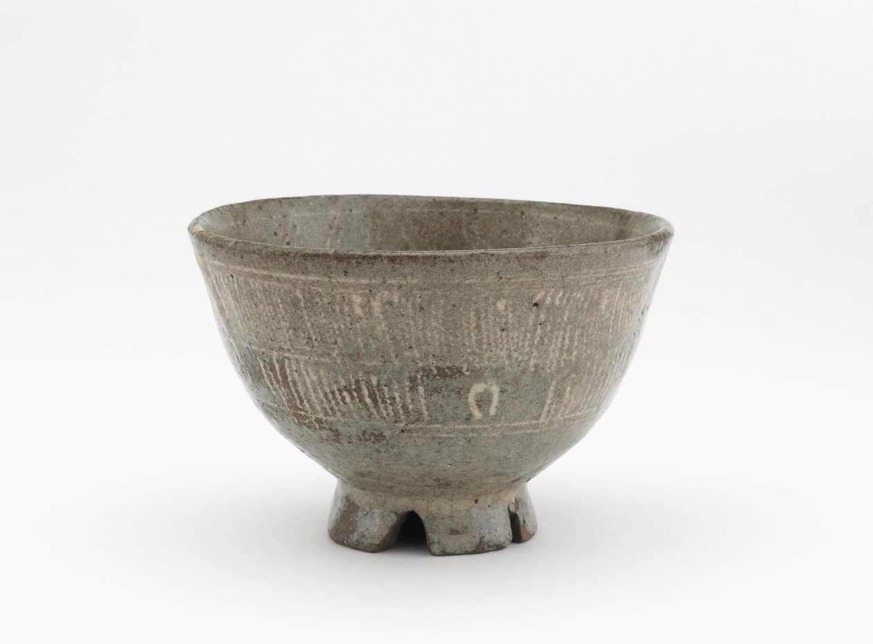 Tea bowl in mishima style, Edo period, early 17th century by Japanese School