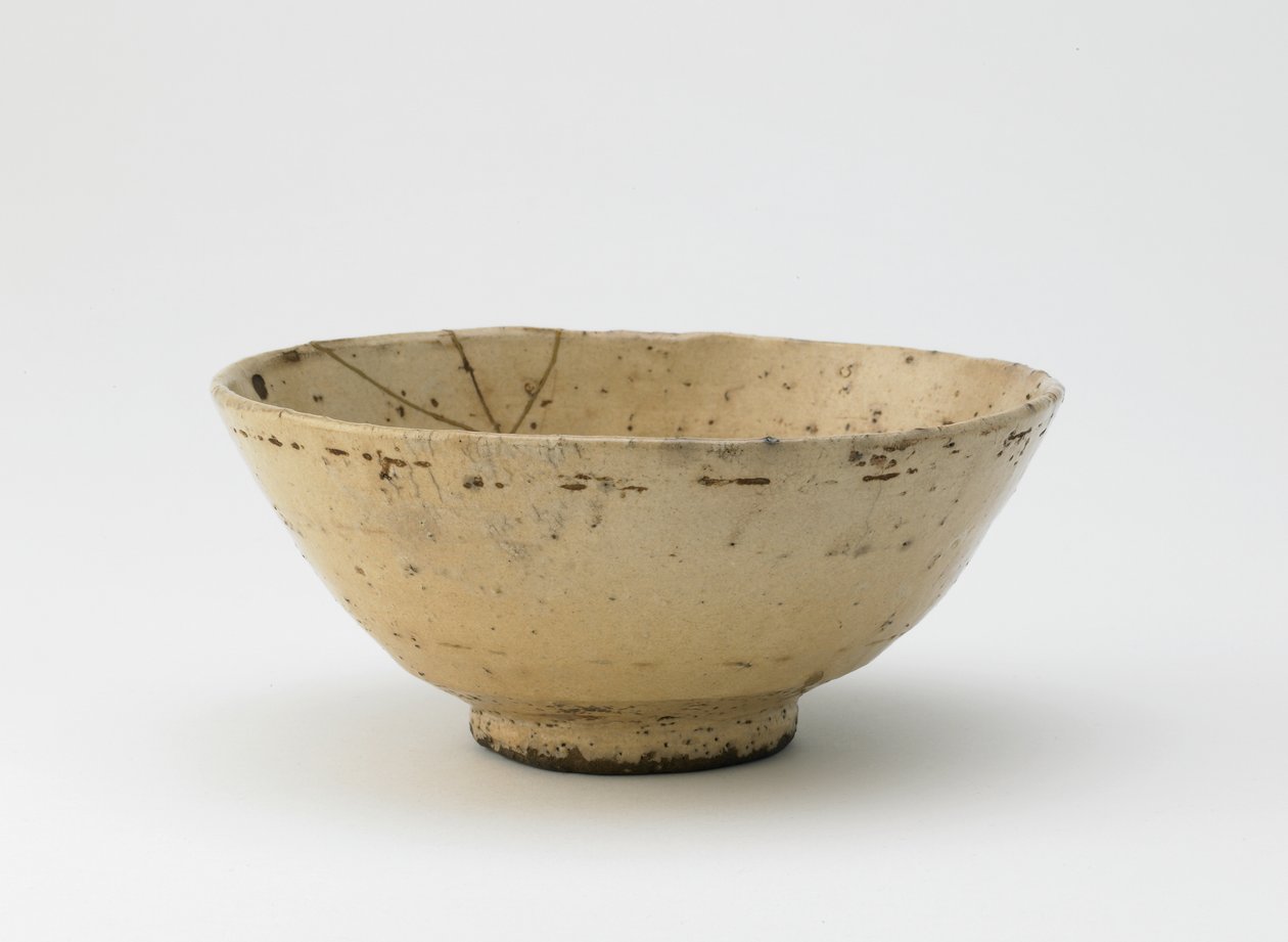 Tea bowl, possibly Rakuzan ware by Japanese School