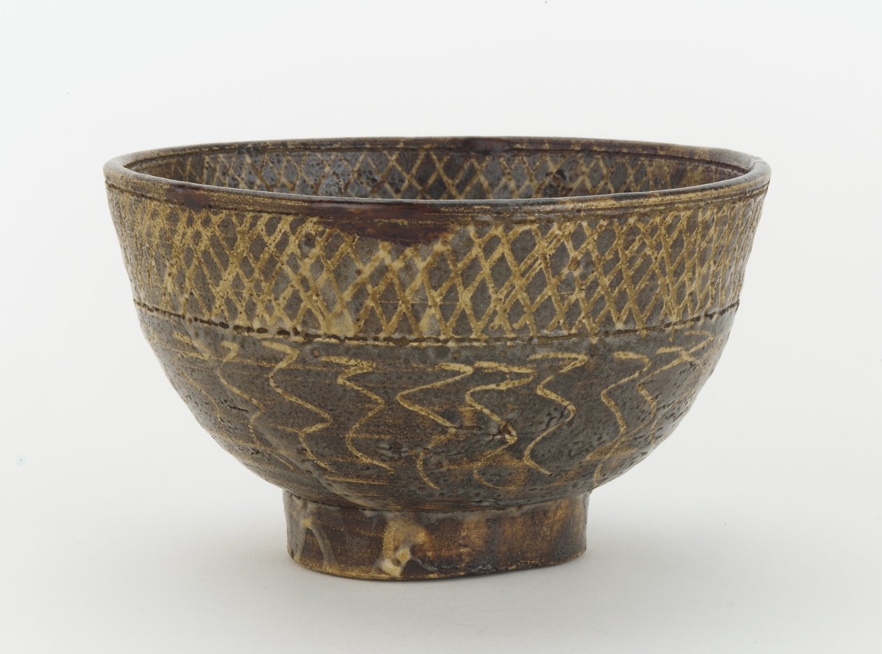 Tea Bowl with Incised Decoration, Tsushima Island, Nagasaki Prefecture, Edo Period by Japanese School