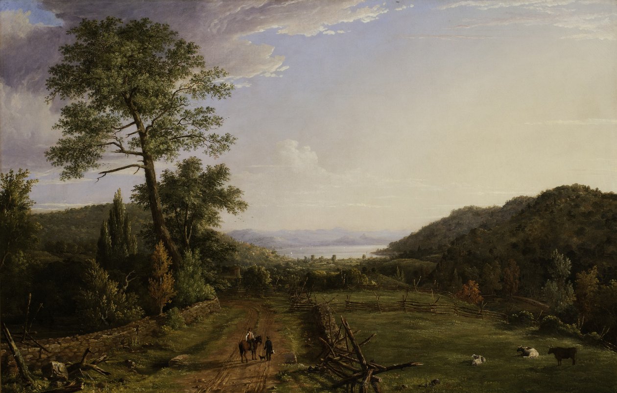 Country Lane to Greenwood Lake by Jasper Francis Cropsey