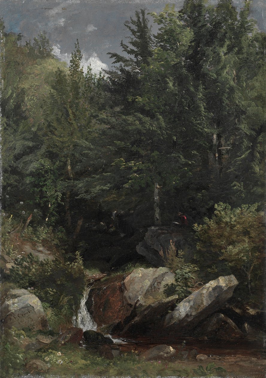 Trees and a Stream on a Hillside, 1853 by Jasper F. Cropsey
