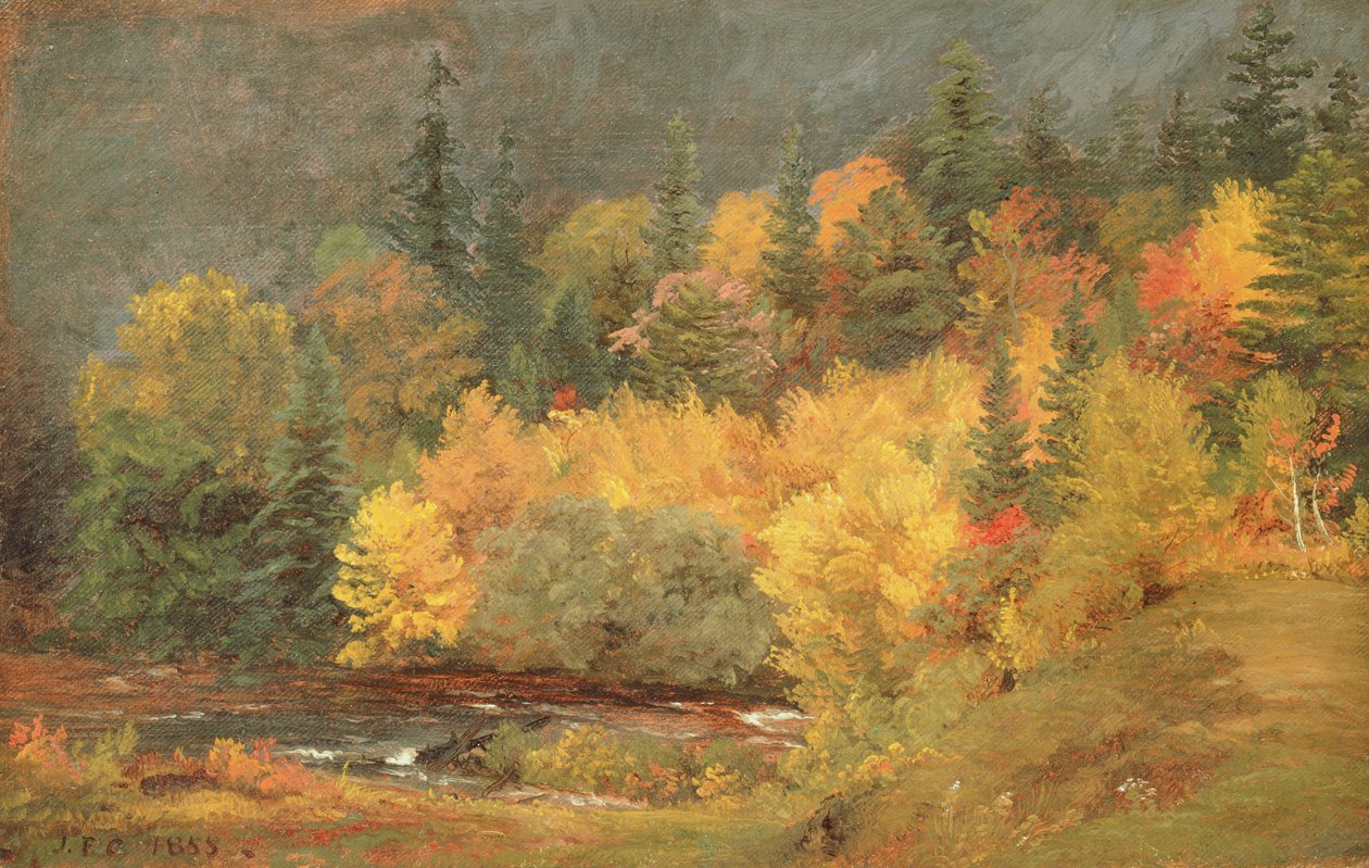 Autumn by the Brook by Jasper Francis Cropsey