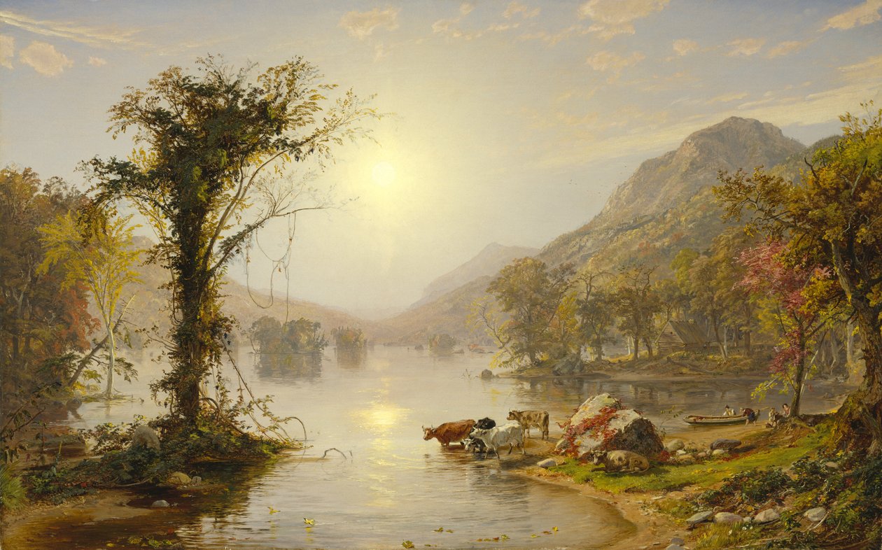 Autumn on Greenwood Lake, 1861 by Jasper Francis Cropsey