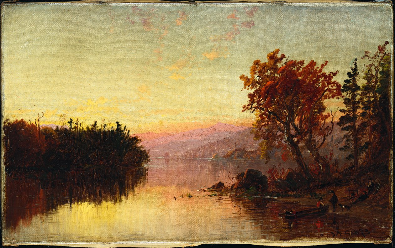 Greenwood Lake at Twilight by Jasper Francis Cropsey
