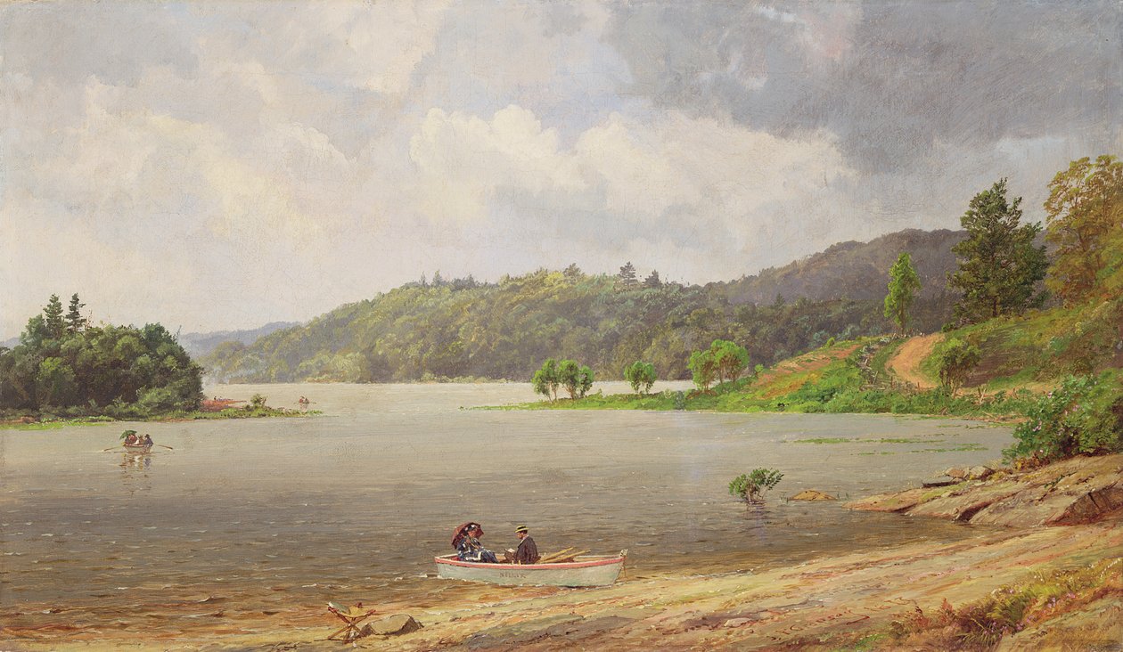 On the Wawayanda Lake, New Jersey by Jasper Francis Cropsey